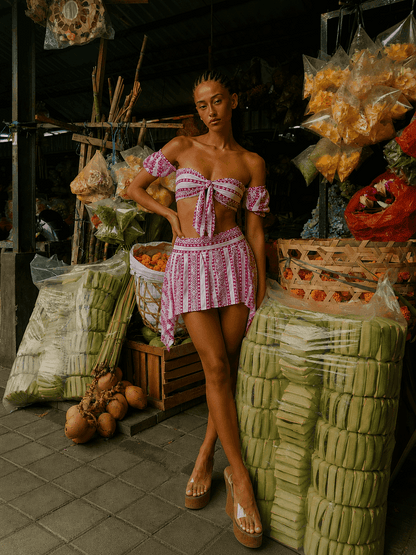 Set Canggu Pink Ikat