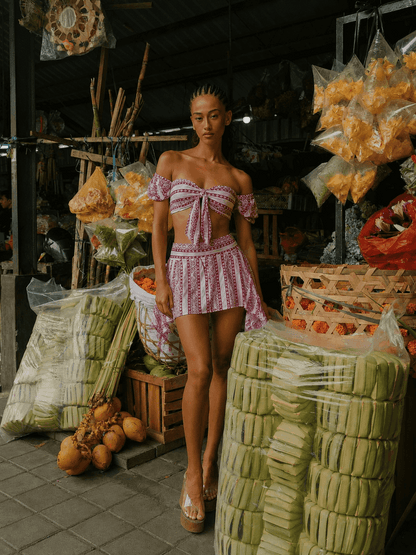 Set Canggu Pink Ikat