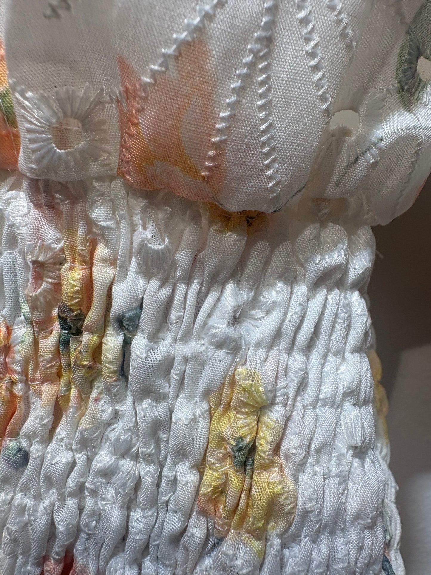 Bassa Artisan Set - Embroidered Floral Halter Top and Skirt